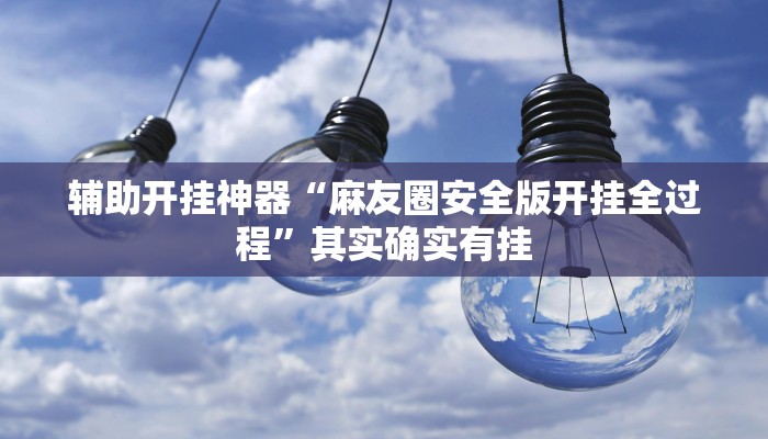 辅助开挂神器“麻友圈安全版开挂全过程”其实确实有挂 辅助开挂神器“麻友圈安全版开挂全过程”其实确实有挂