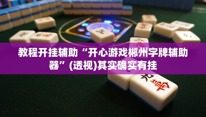 教程开挂辅助“开心游戏郴州字牌辅助器”(透视)其实确实有挂