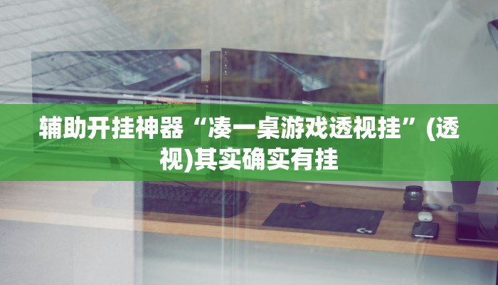 辅助开挂神器“凑一桌游戏透视挂”(透视)其实确实有挂 辅助开挂神器“凑一桌游戏透视挂”(透视)其实确实有挂