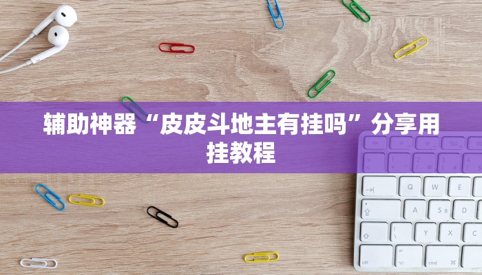 辅助神器“皮皮斗地主有挂吗”分享用挂教程