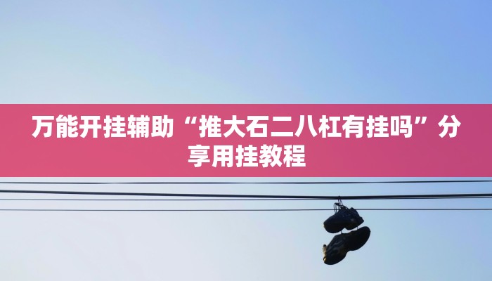 万能开挂辅助“推大石二八杠有挂吗”分享用挂教程
